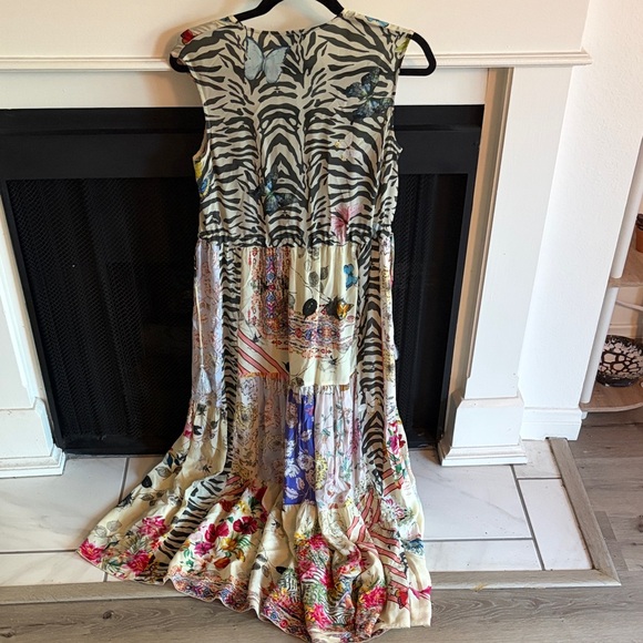 Johnny Was Multicolor Floral and Zebra Maxi Dress - Picture 3 of 3